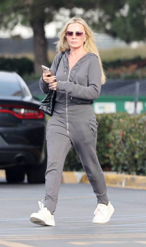 Tamra Judge in a Grey Sweatsuit