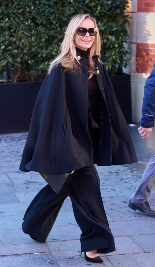 Amanda Holden in a Black Outfit