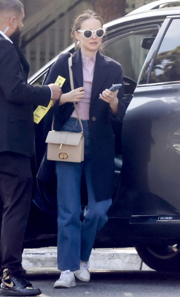 Natalie Portman in a Blue Coat