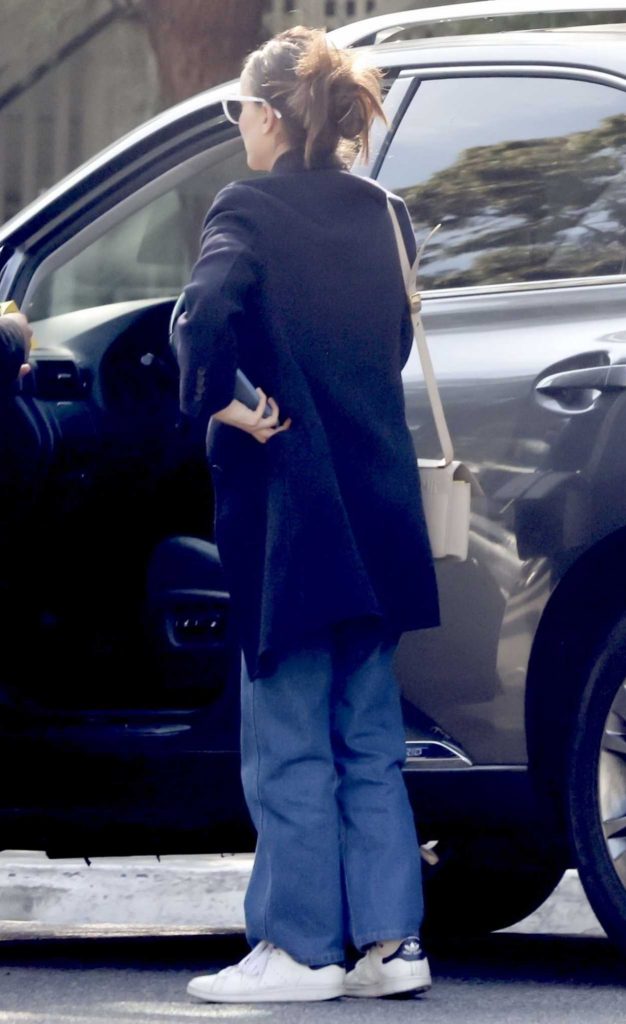Natalie Portman in a Blue Coat