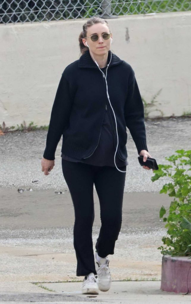 Rooney Mara in a White Sneakers
