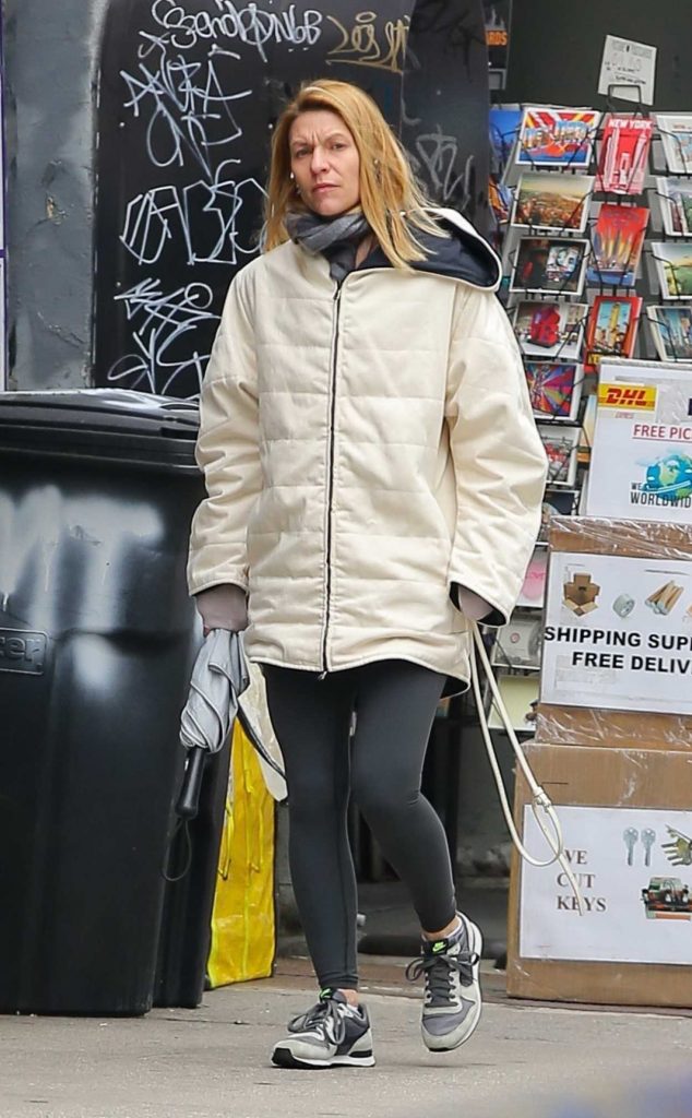 Claire Danes in a White Jacket