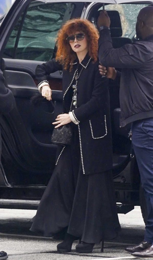 Natasha Lyonne in a Black Dress