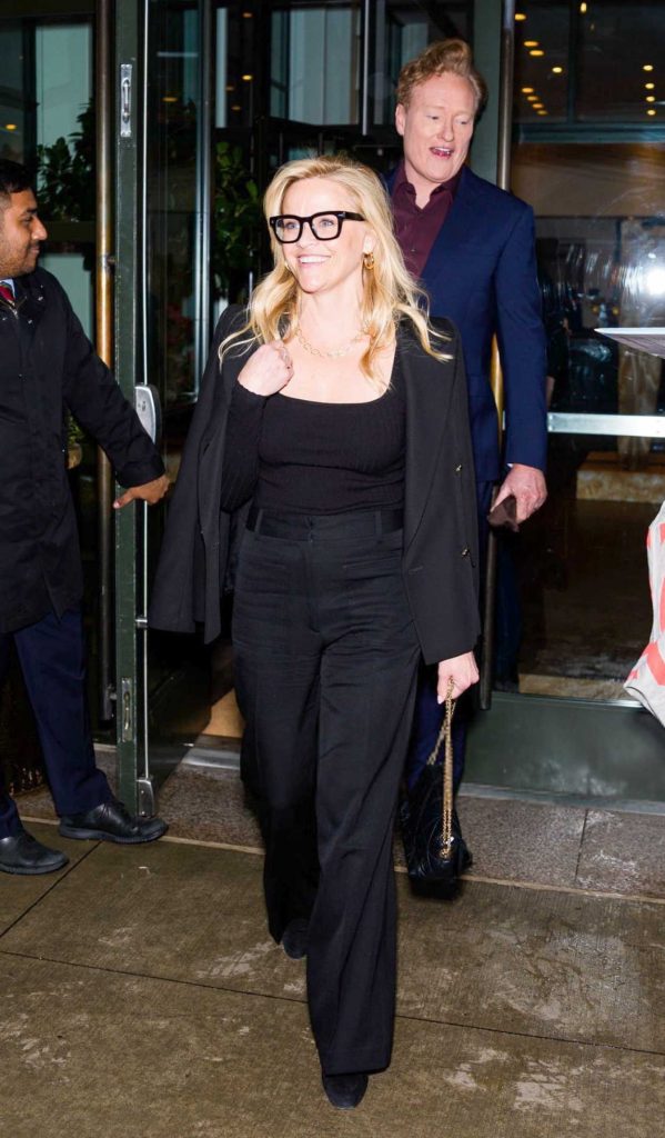 Reese Witherspoon in a Black Pantsuit