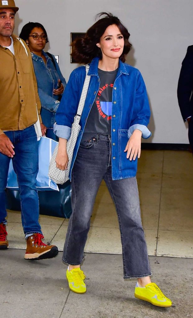 Rose Byrne in a Yellow Sneakers