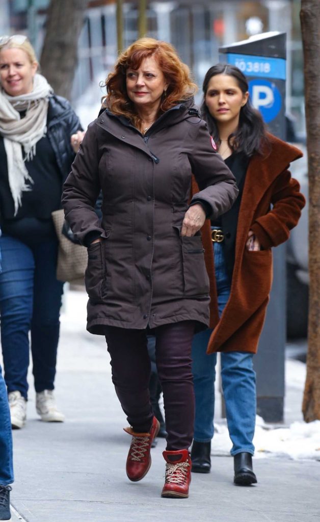 Susan Sarandon in a Brown Jacket