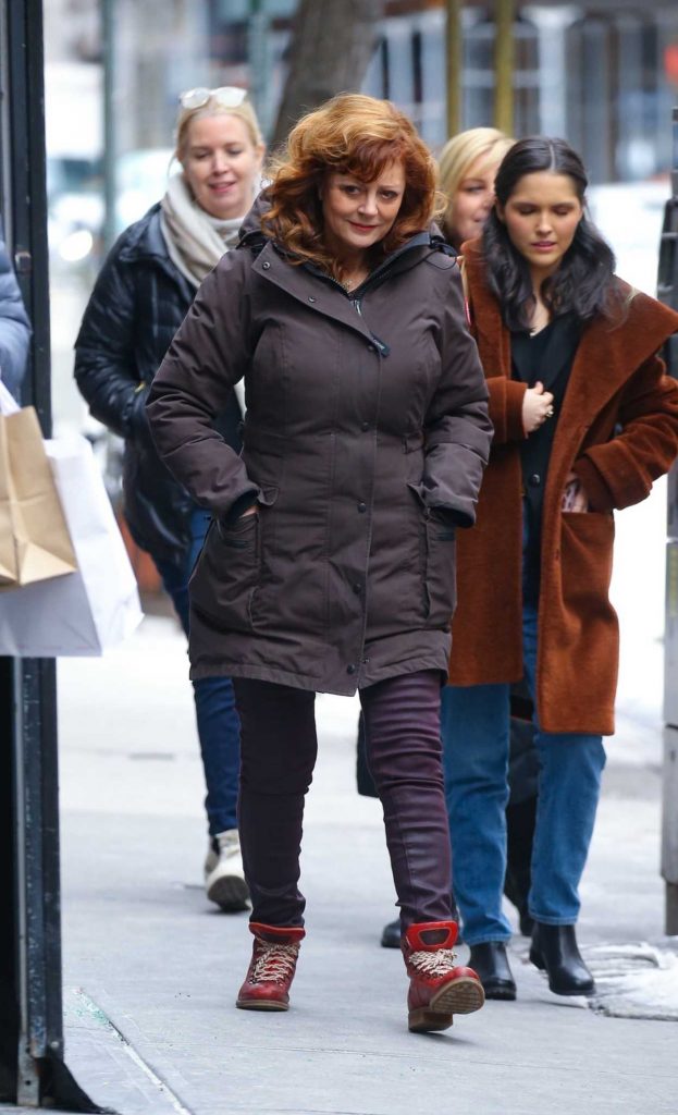 Susan Sarandon in a Brown Jacket