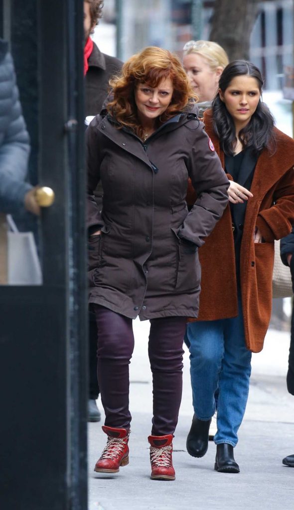 Susan Sarandon in a Brown Jacket