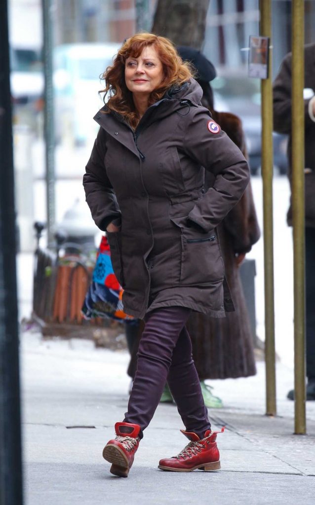 Susan Sarandon in a Brown Jacket