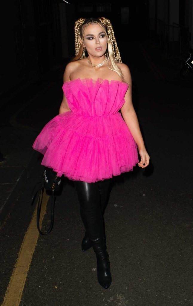 Tallia Storm in a Pink Dress