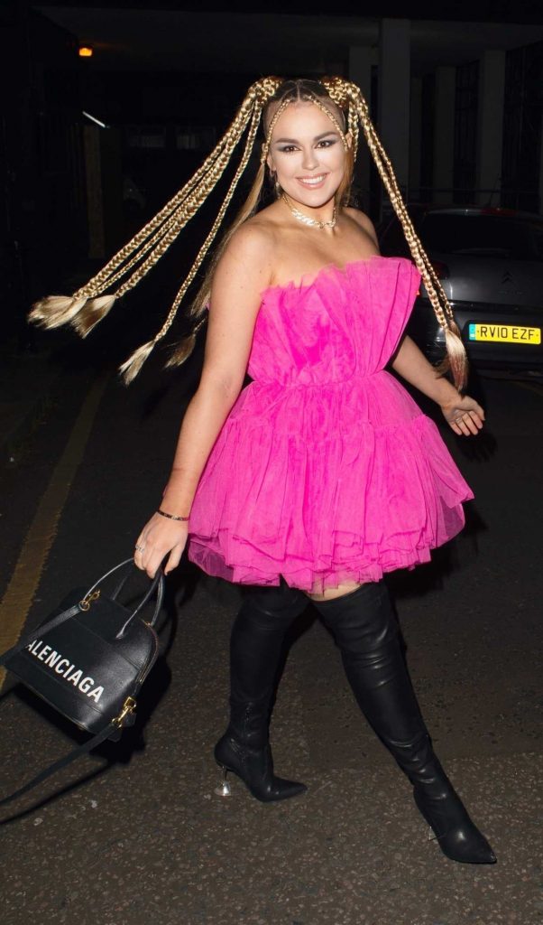 Tallia Storm in a Pink Dress