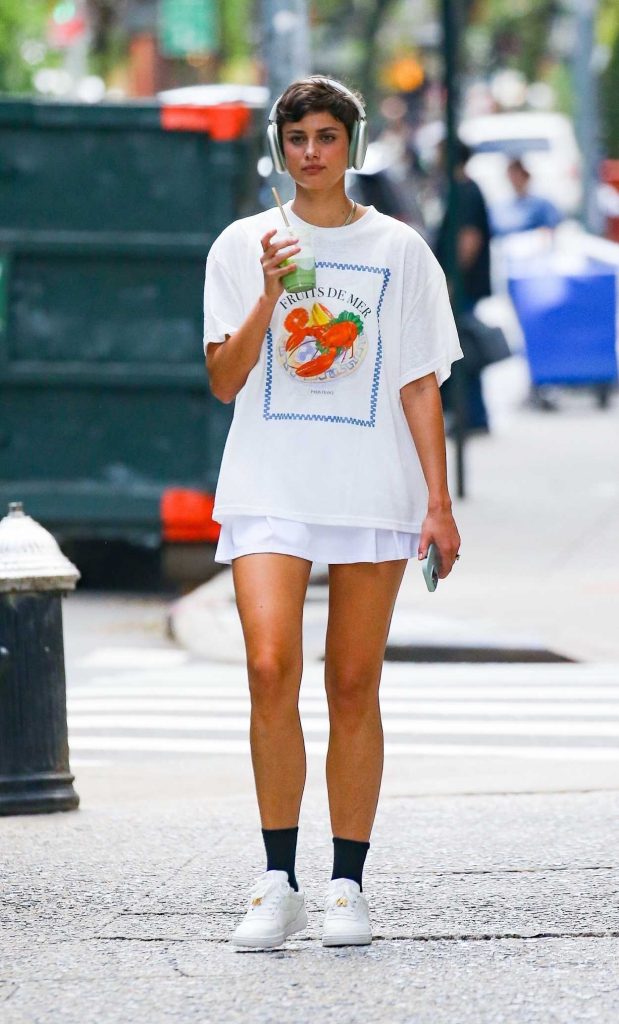 Taylor Hill in a White Tee