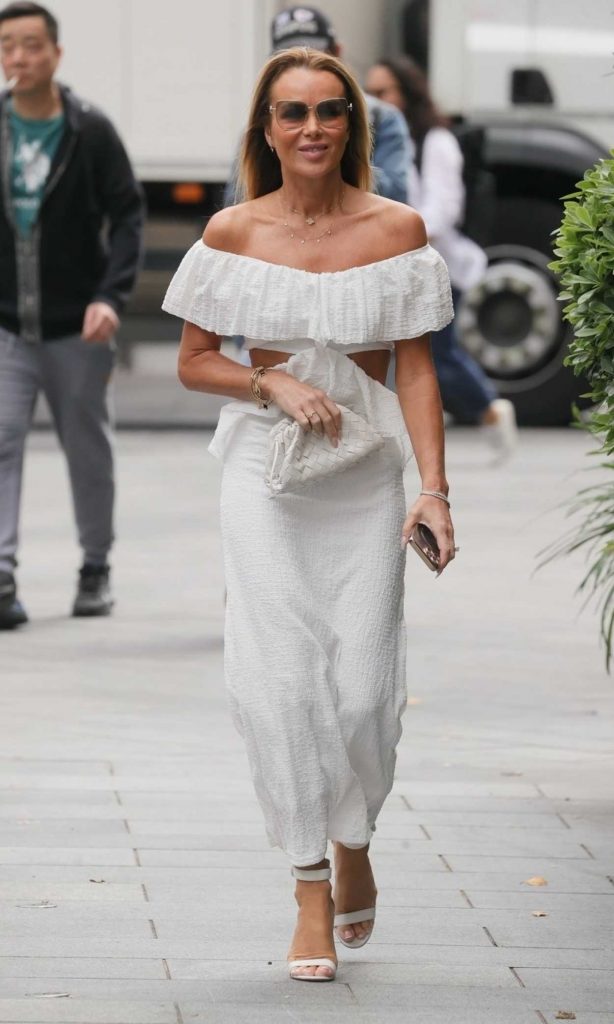 Amanda Holden in a White Dress