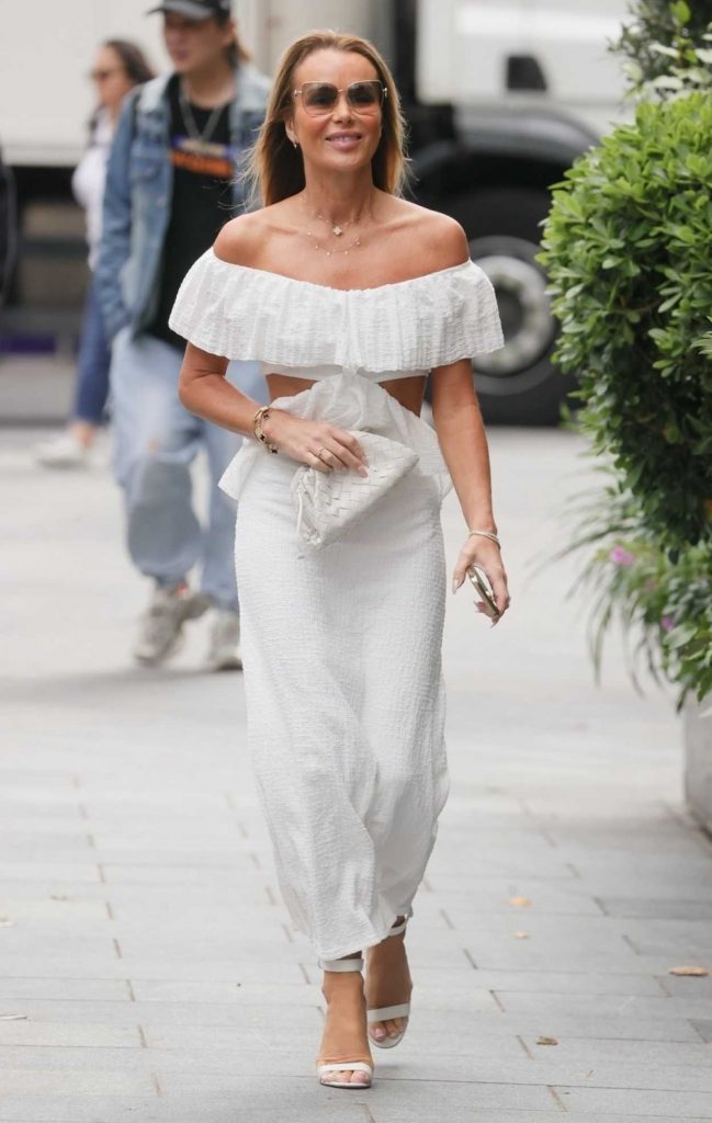 Amanda Holden in a White Dress