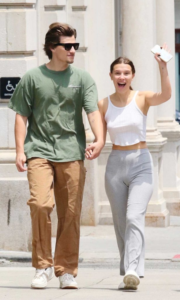 Millie Bobby Brown in a White Top