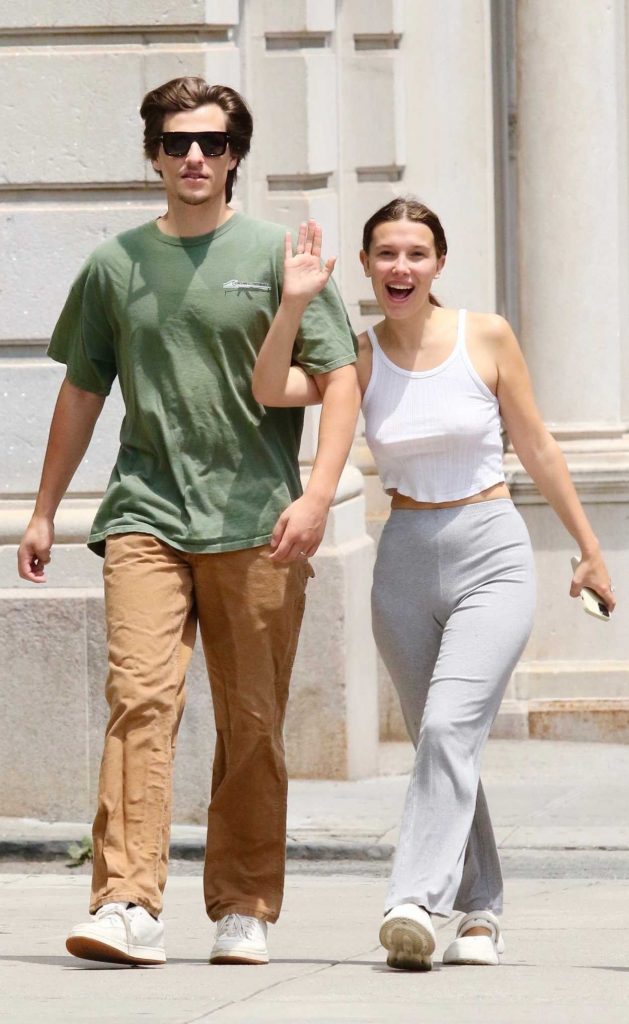 Millie Bobby Brown in a White Top