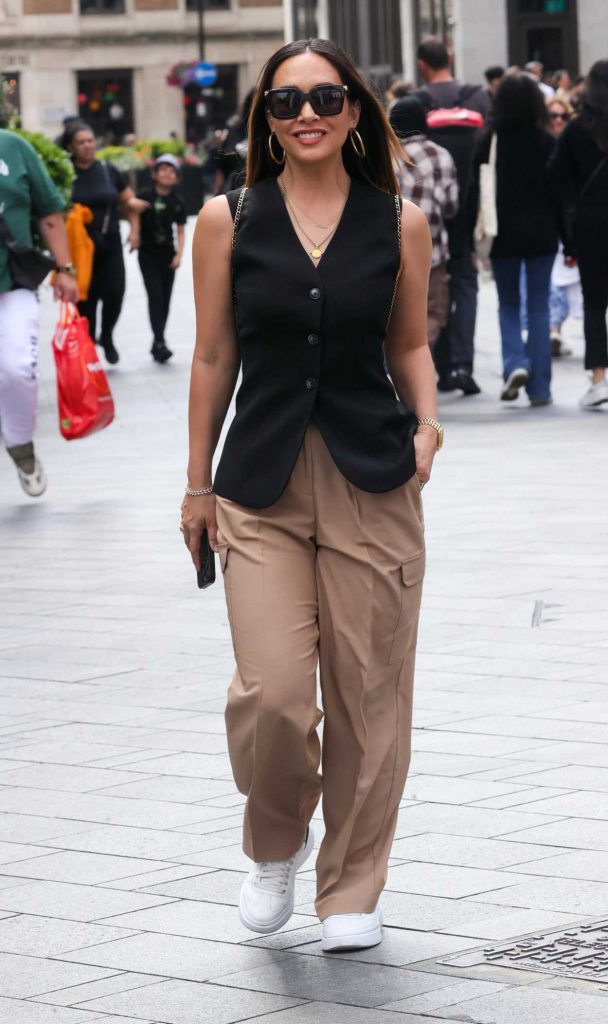 Myleene Klass in a Black Vest