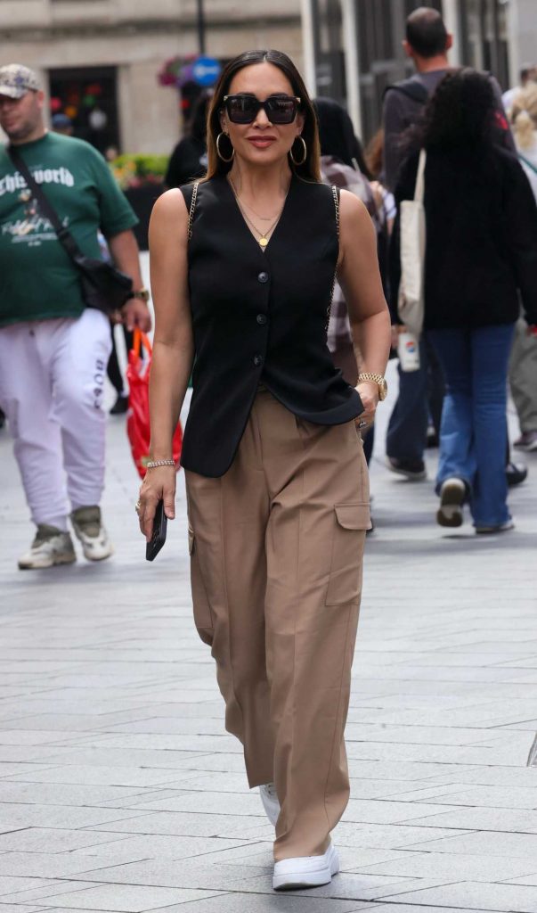 Myleene Klass in a Black Vest