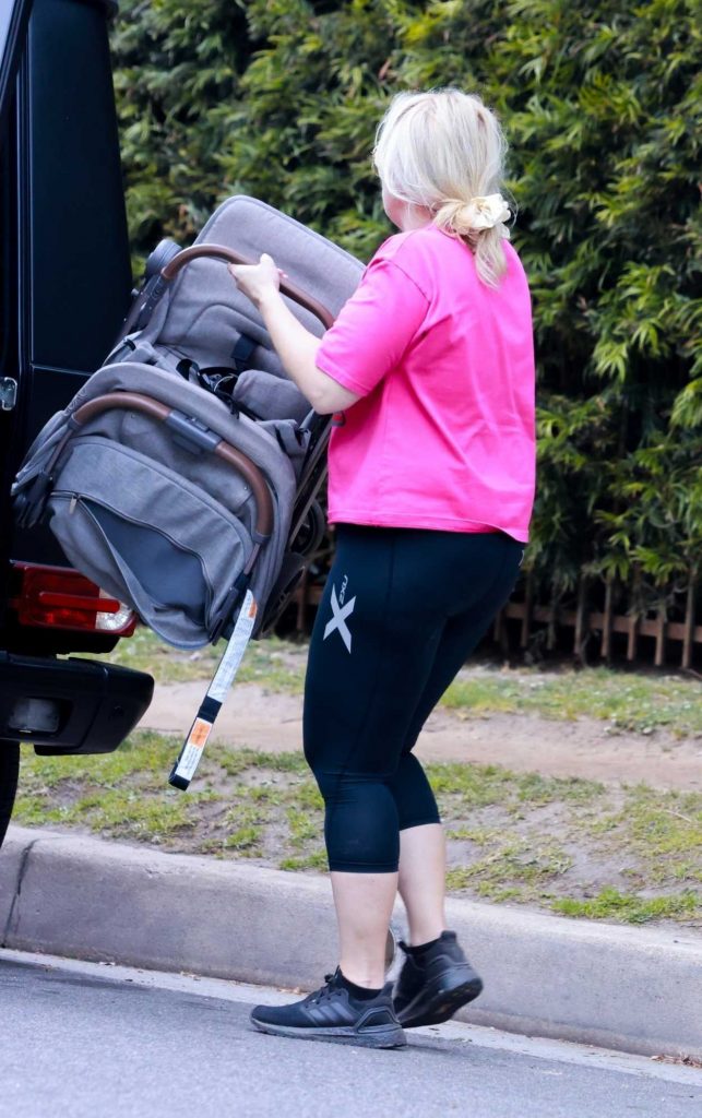 Rebel Wilson in a Pink Tee