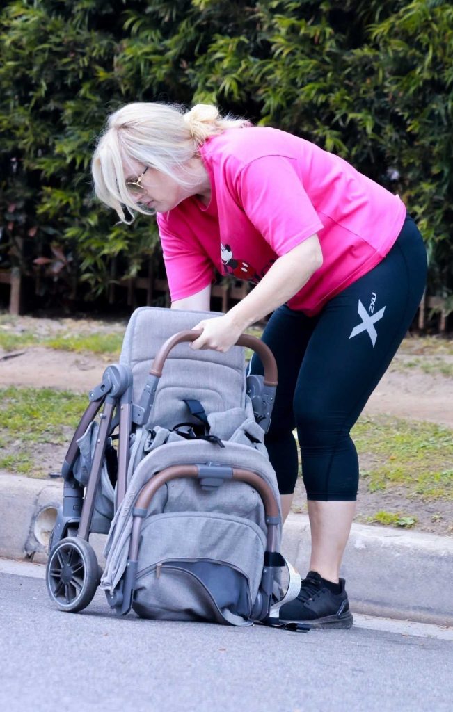 Rebel Wilson in a Pink Tee