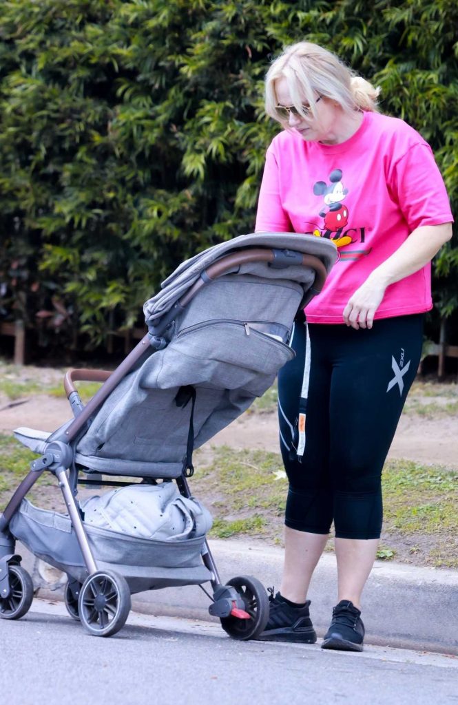 Rebel Wilson in a Pink Tee