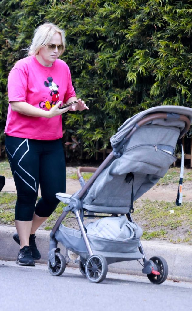 Rebel Wilson in a Pink Tee