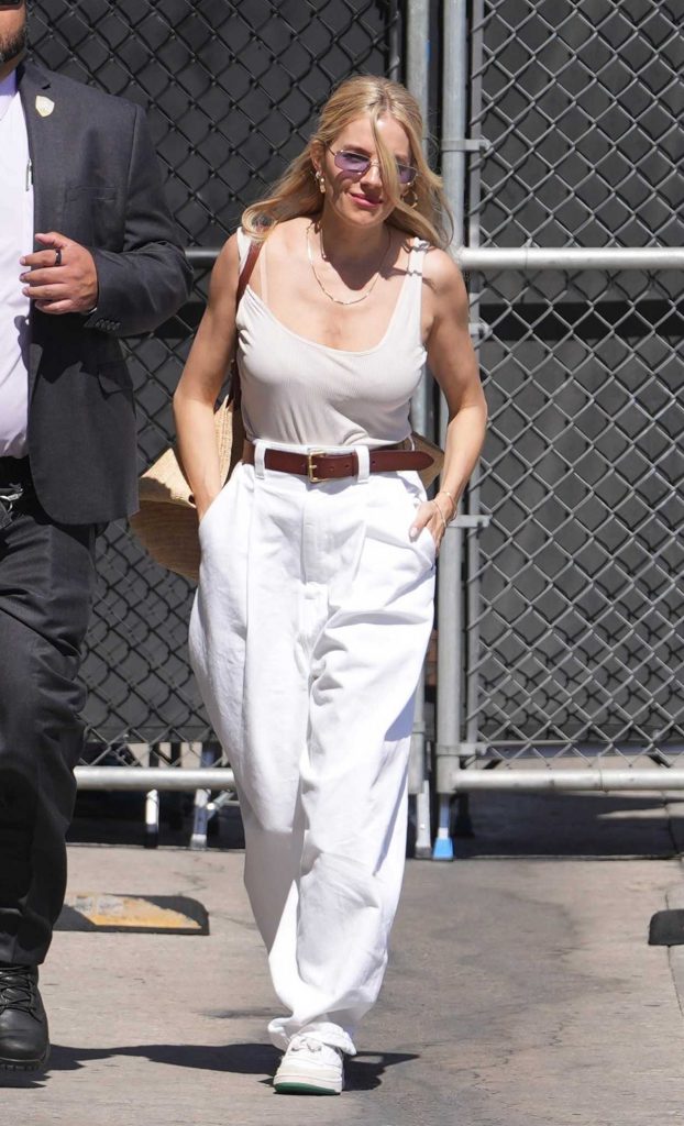 Sienna Miller in a White Pants