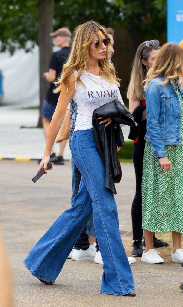 Abbey Clancy in a White Tee