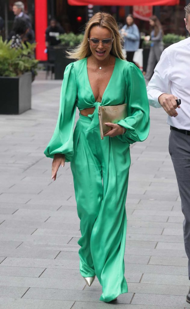 Amanda Holden in a Green Ensemble