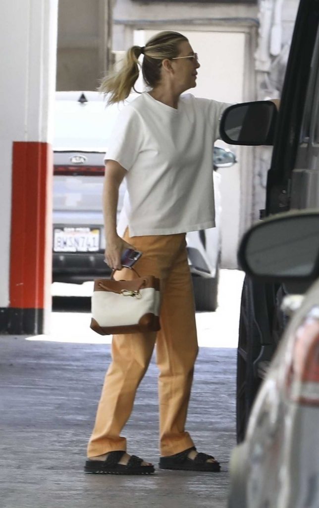 Ellen Pompeo in a White Tee