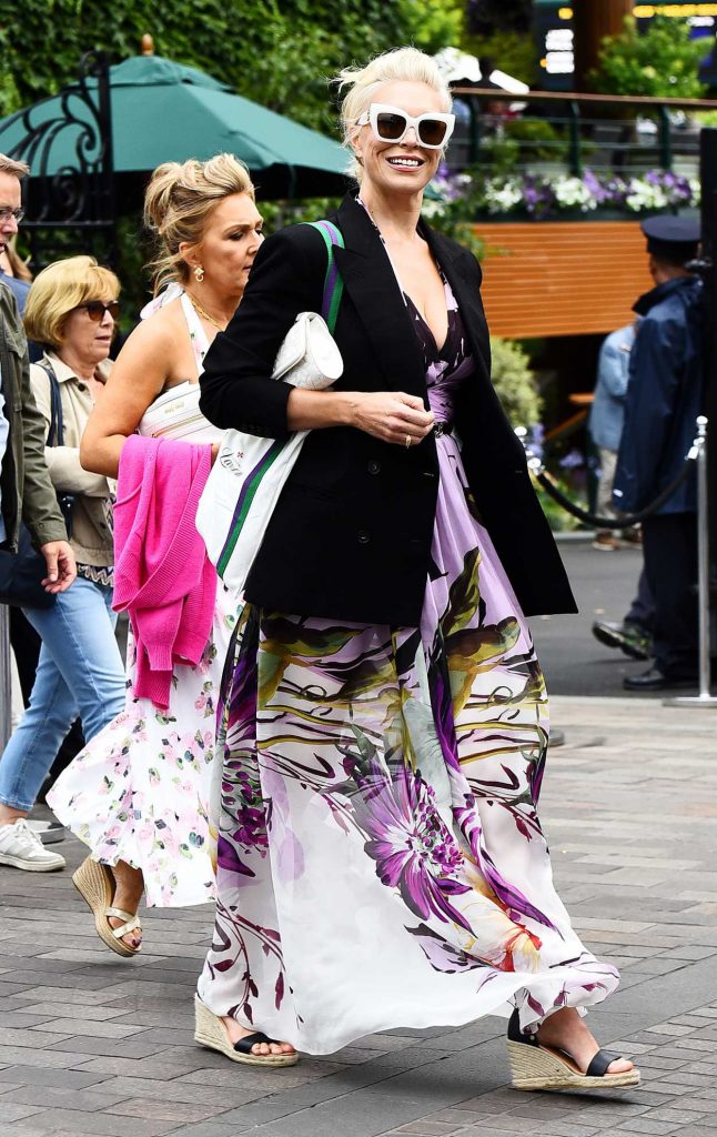 Hannah Waddingham in a Black Blazer