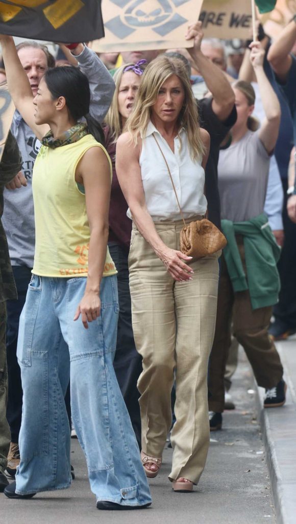 Jennifer Aniston in a White Blouse