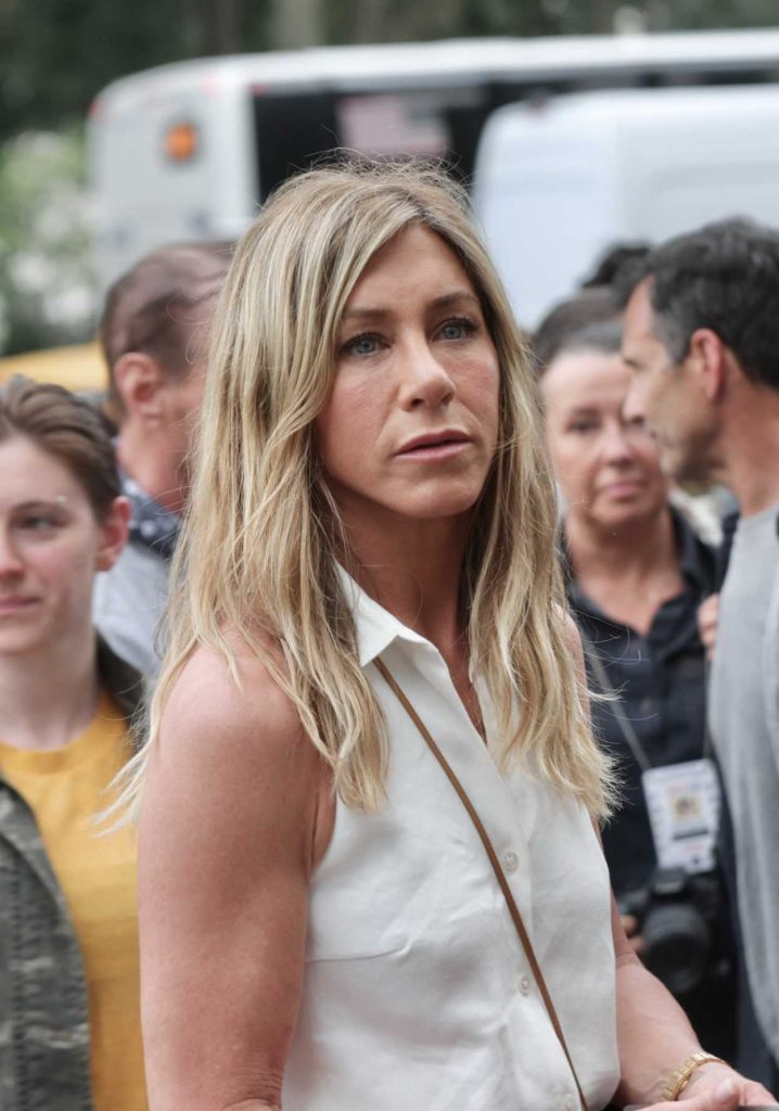 Jennifer Aniston in a White Blouse