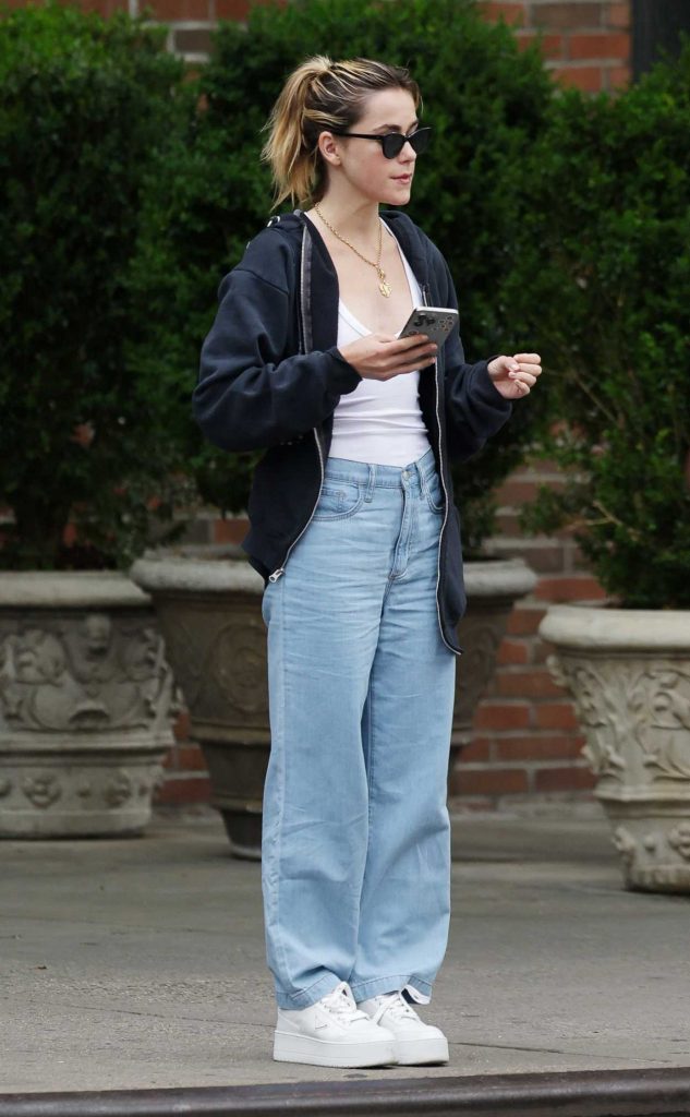 Kiernan Shipka in a White Sneakers