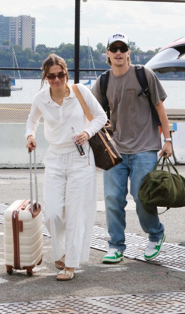 Millie Bobby Brown in a White Pants