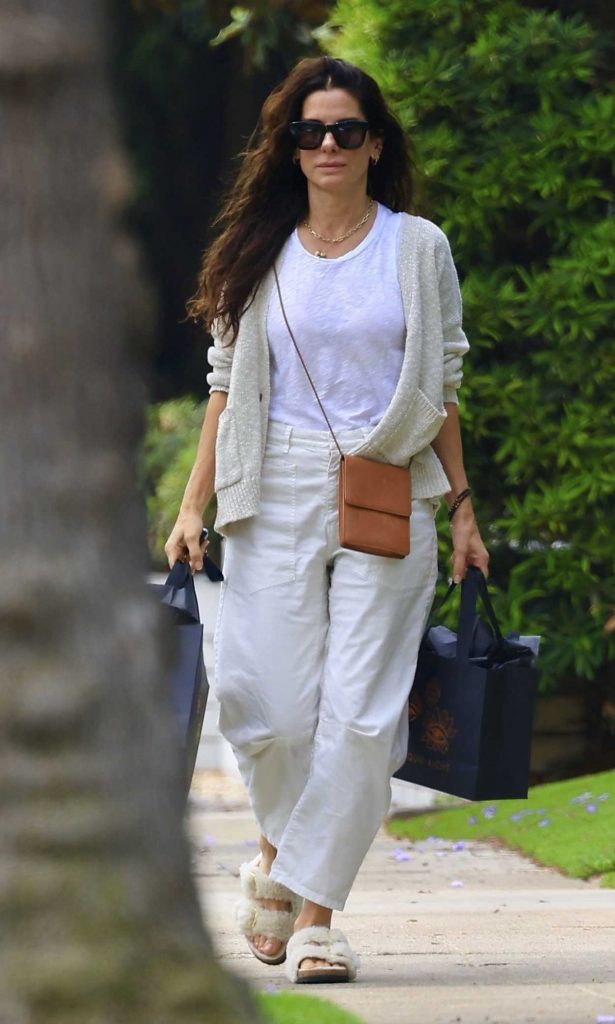 Sandra Bullock in a White Tee