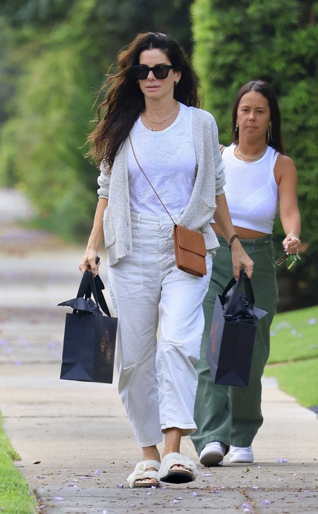 Sandra Bullock in a White Tee