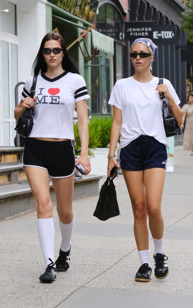 Amelia Hamlin in a Black Shorts