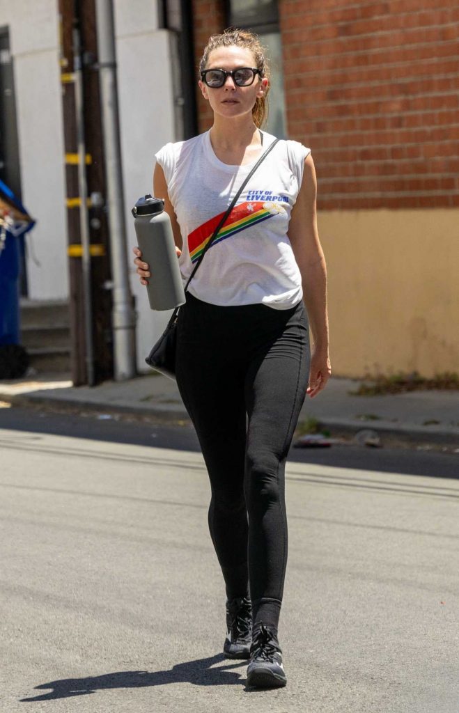 Elizabeth Olsen in a Black Sneakers