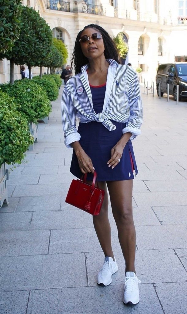 Gabrielle Union in a White Sneakers