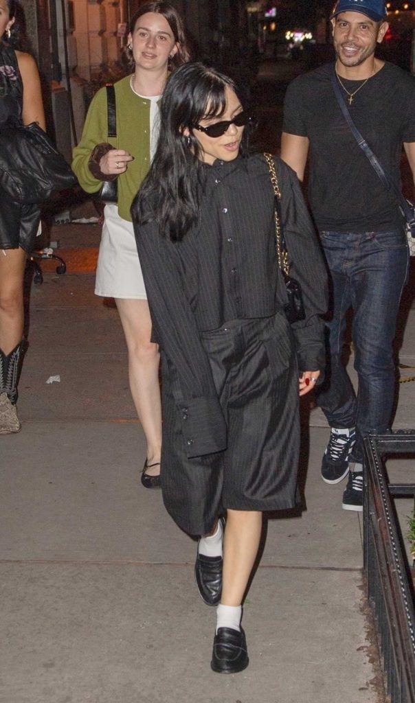 Jenna Ortega in a Black Ensemble