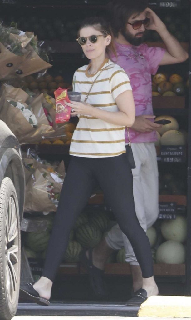 Kate Mara in a Black Leggings