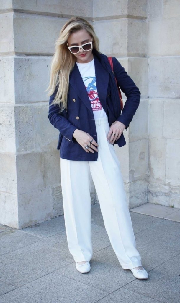 Kathryn Newton in a White Pants