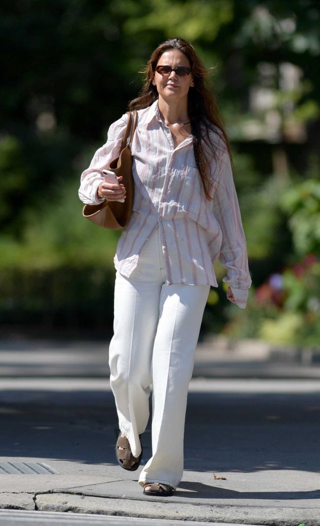 Katie Holmes in a White Pants