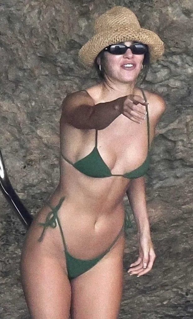 Kendall Jenner in an Olive Bikini