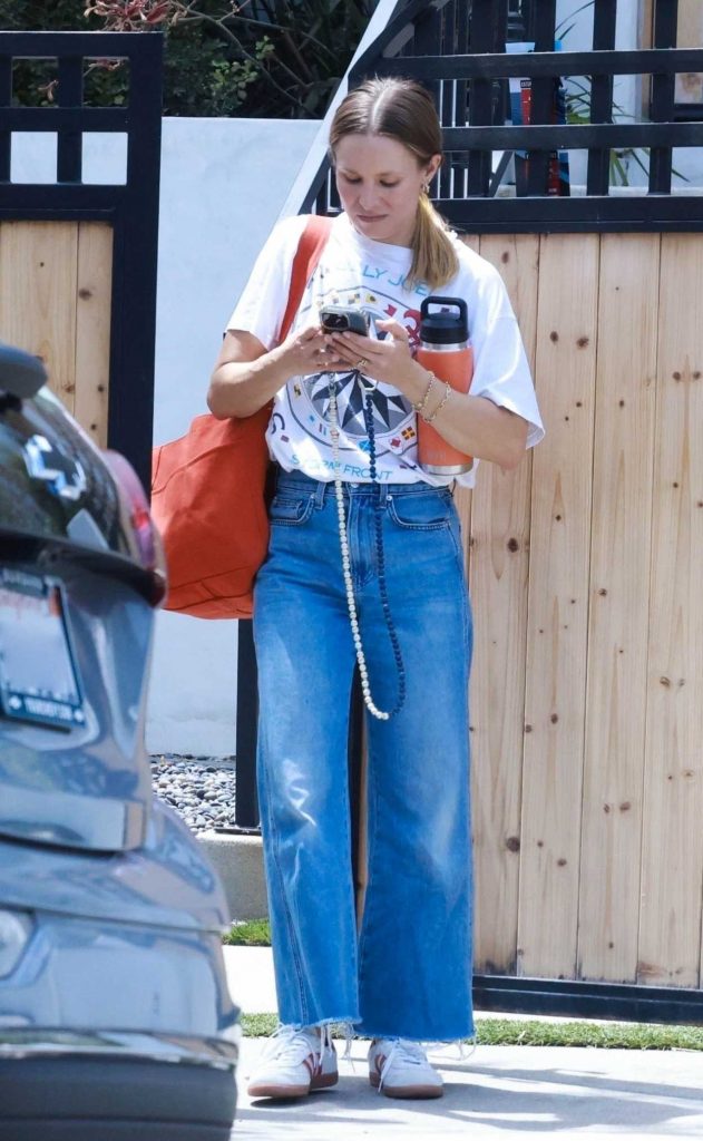 Kristen Bell in a White Tee