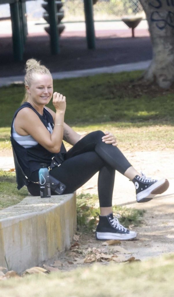 Malin Akerman in a Black Tank Top