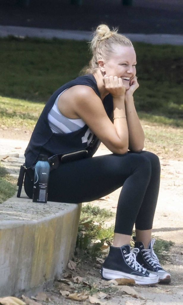 Malin Akerman in a Black Tank Top