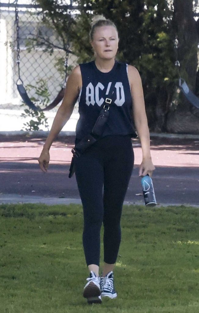 Malin Akerman in a Black Tank Top