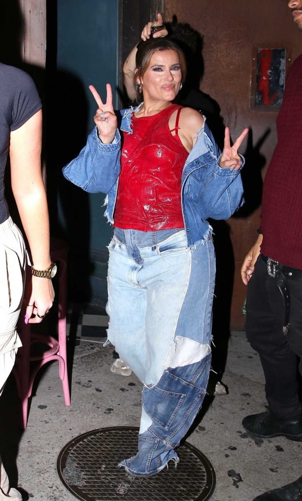 Nelly Furtado in a Red Top